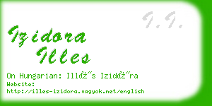 izidora illes business card